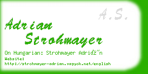 adrian strohmayer business card